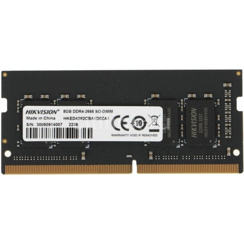 Модуль памяти HIKVision SODIMM DDR 4 DIMM 8Gb PC21300, 2666Mhz, HKED4082CBA1D0ZA1/8G