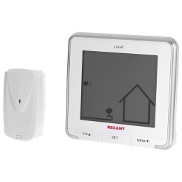  Метеостанция REXANT S637B с ЖК-экраном и беспроводным датчиком