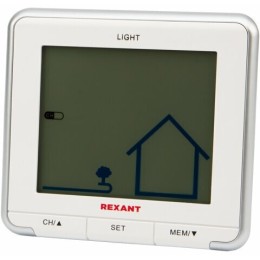  Метеостанция REXANT S637B с ЖК-экраном и беспроводным датчиком