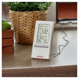 Метеостанция комнатно-уличная REXANT S3331SC с проводным датчиком