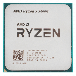 Процессор AMD CPU Desktop Ryzen 5 6C/12T 5600G (4.4GHz, 19MB,65W,AM4) box with Wraith Stealth Cooler and Radeon Graphics