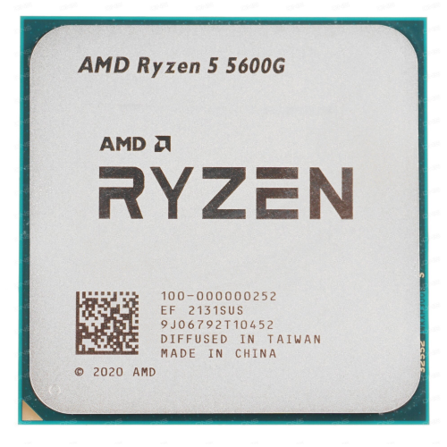 Процессор AMD CPU Desktop Ryzen 5 6C/12T 5600G (4.4GHz, 19MB,65W,AM4) box with Wraith Stealth Cooler and Radeon Graphics