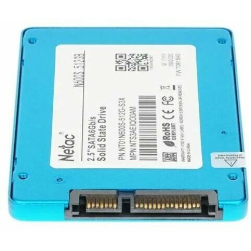 Накопитель SSD 2.5" Netac 2.0Tb N600S Series <NT01N600S-002T-S3X> Retail (SATA3, up to 560/520MBs, 3D TLC, 7mm)