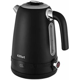 Электрочайник KITFORT KT-6121-1 1.7л. 2200Вт черный (корпус: нержавеющая сталь/пластик)