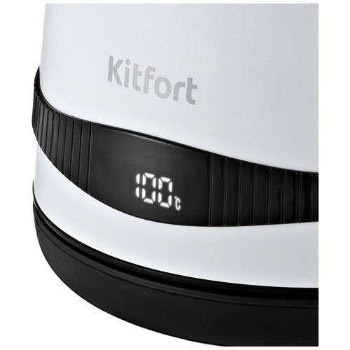 Электрочайник KITFORT KT-6121-2 1.7л. 2200Вт белый (корпус: нержавеющая сталь/пластик)