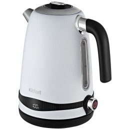 Электрочайник KITFORT KT-6121-2 1.7л. 2200Вт белый (корпус: нержавеющая сталь/пластик)