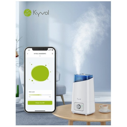 Увлажнитель воздуха KYVOL Ultrasonic Cool Mist Humidifier EA200 (Wi-Fi) Бело-голубой (с колёсиком уп