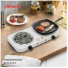 Плита электрическая ATLANTA ATH-1737 (white) двухконфорочная