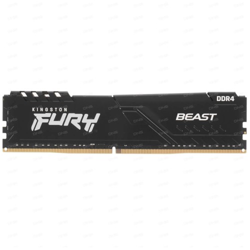 Память Kingston 16GB DDR4 3200MHz CL16 DIMM FURY Beast Black EAN: 740617319859