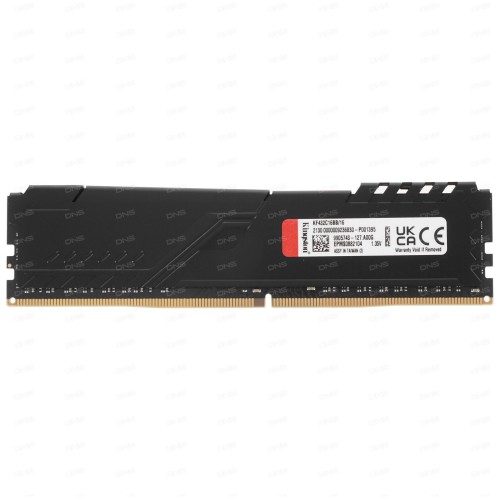 Память Kingston 16GB DDR4 3200MHz CL16 DIMM FURY Beast Black EAN: 740617319859