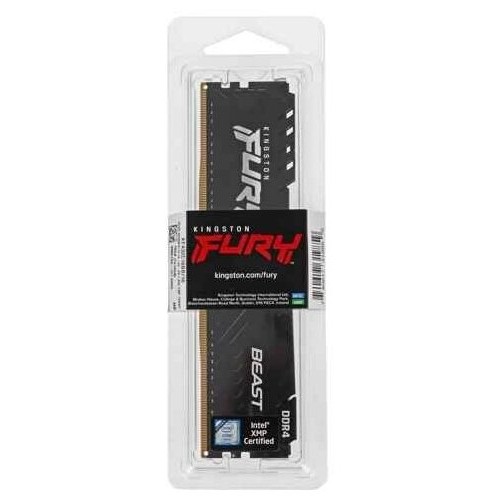 Память Kingston 16GB DDR4 3200MHz CL16 DIMM FURY Beast Black EAN: 740617319859