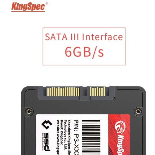 Твердотельный накопитель SSD KingSpec 256 Gb, P3-256, SATA III, 2.5-Inch SSD, bulk package. Цвет в ассортименте