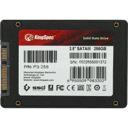Твердотельный накопитель SSD KingSpec 256 Gb, P3-256, SATA III, 2.5-Inch SSD, bulk package. Цвет в ассортименте