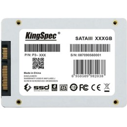 Твердотельный накопитель SSD KingSpec 256 Gb, P3-256, SATA III, 2.5-Inch SSD, bulk package. Цвет в ассортименте