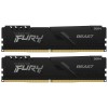 Модуль памяти Kingston DDR4 DIMM 32Gb PC25600, 3200Mhz, FURY Beast Black CL16 (Kit of 2) (KF432C16BBK2/32) (retail)