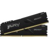 Модуль памяти Kingston DDR4 DIMM 32Gb PC25600, 3200Mhz, FURY Beast Black CL16 (Kit of 2) (KF432C16BBK2/32) (retail)