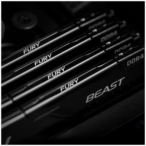 Модуль памяти Kingston DDR4 DIMM 32Gb PC25600, 3200Mhz, FURY Beast Black CL16 (Kit of 2) (KF432C16BBK2/32) (retail)