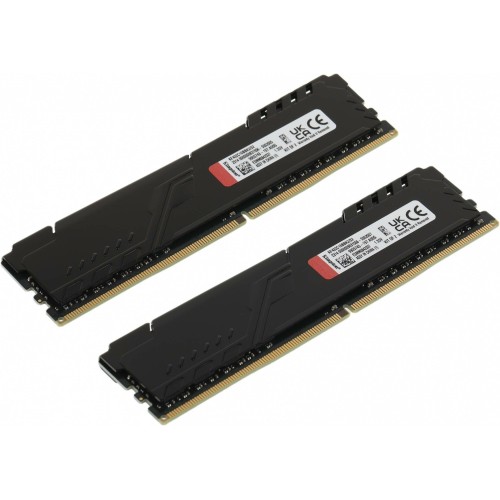 Модуль памяти Kingston DDR4 DIMM 32Gb PC25600, 3200Mhz, FURY Beast Black CL16 (Kit of 2) (KF432C16BBK2/32) (retail)