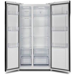 Холодильник HYUNDAI CS5003F белое стекло (двухкамерный)