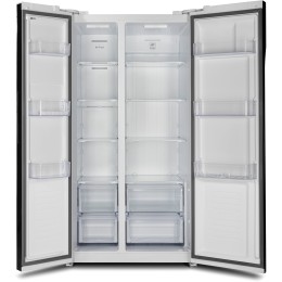 Холодильник HYUNDAI CS5003F белое стекло (двухкамерный)