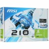 Видеокарта MSI PCI-E N210-1GD3/LP NVIDIA GeForce 210 1024Mb 64 DDR3 460/800 DVIx1/CRTx1 Ret