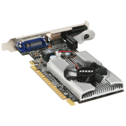 Видеокарта MSI PCI-E N210-1GD3/LP NVIDIA GeForce 210 1024Mb 64 DDR3 460/800 DVIx1/CRTx1 Ret