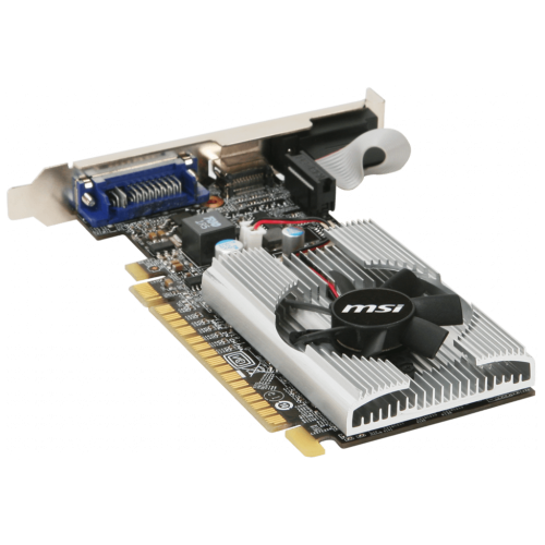 Видеокарта MSI PCI-E N210-1GD3/LP NVIDIA GeForce 210 1024Mb 64 DDR3 460/800 DVIx1/CRTx1 Ret