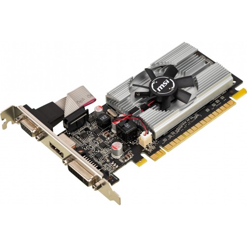 Видеокарта MSI PCI-E N210-1GD3/LP NVIDIA GeForce 210 1024Mb 64 DDR3 460/800 DVIx1/CRTx1 Ret