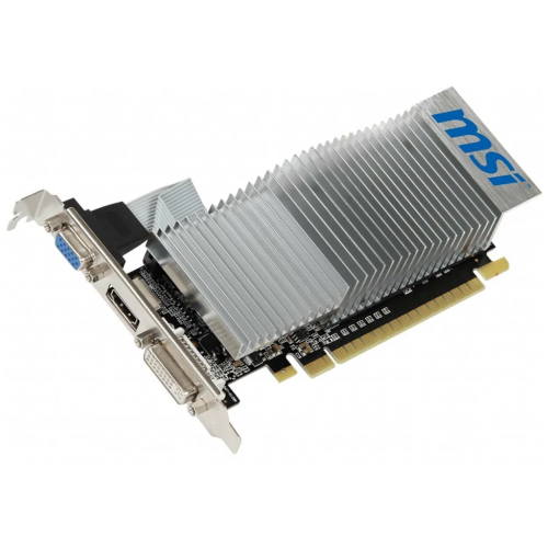 Видеокарта MSI PCI-E N210-1GD3/LP NVIDIA GeForce 210 1024Mb 64 DDR3 460/800 DVIx1/CRTx1 Ret