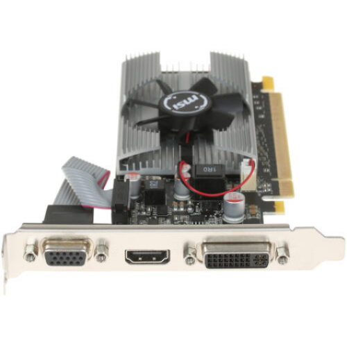 Видеокарта MSI PCI-E N210-1GD3/LP NVIDIA GeForce 210 1024Mb 64 DDR3 460/800 DVIx1/CRTx1 Ret