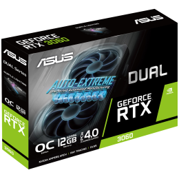 Видеокарта Asus DUAL-RTX3060-O12G-V2 LHR NVIDIA GeForce RTX 3060 12288Mb 192 GDDR6 1837/15000/HDMIx1/DPx3/HDCP Ret