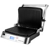 Гриль BRAYER BR2006, 2000 Вт, съем.пласт, LCD-дисп, рифл.пласт 29*23см, темп 230