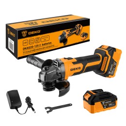 Углошлифовальная машина Deko DKAG20-125 8500об/мин рез.шпин.:M15 d=126мм