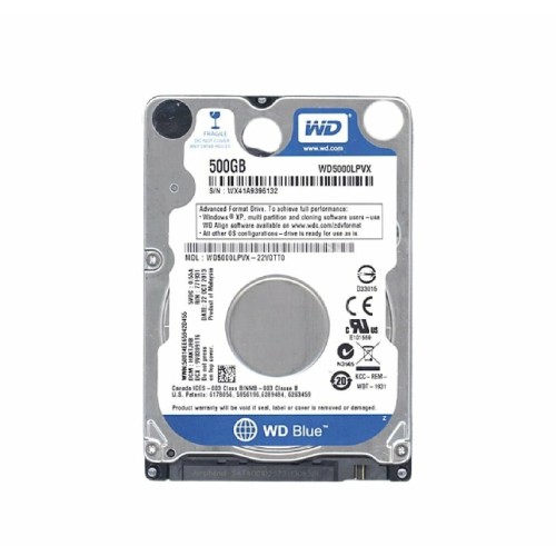 Жесткий диск Western Digital Blue™ WD5000LPZX 500ГБ 2,5" 5400RPM 128MB (SATA III) Mobile