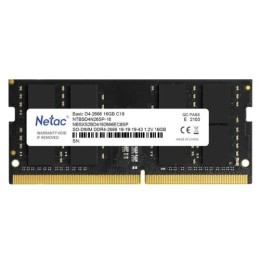Модуль памяти SO-DIMM DDR 4 DIMM 16Gb PC21300, 2666Mhz, Netac NTBSD4N26SP-16   C19