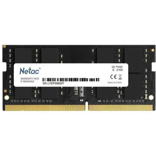 Модуль памяти SO-DIMM DDR4 Netac Basic 16GB 3200MHz CL22 1.2V / NTBSD4N32SP-16