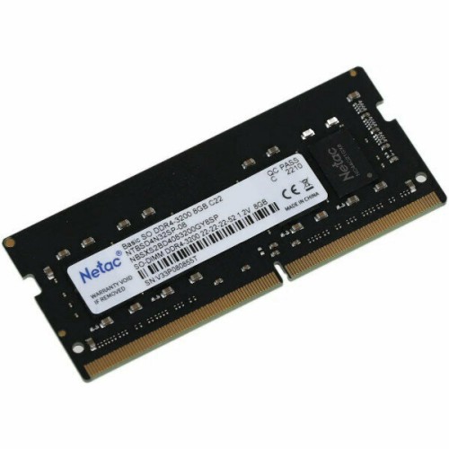 Память Netac 8GB DDR4  8GB 3200MHz SO-DIMM CL22 1.2V / NTBSD4N32SP-08