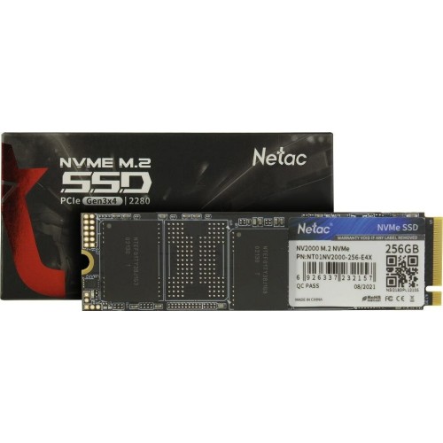 Накопитель SSD Netac M.2 2280 NV2000 NVMe PCIe 256GB NT01NV2000-256-E4X