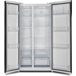 Холодильник HYUNDAI CS6503FV белое стекло (двухкамерный)