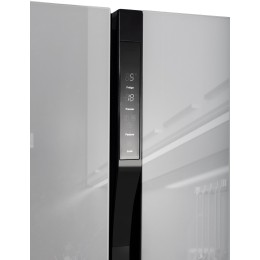 Холодильник HYUNDAI CS6503FV белое стекло (двухкамерный)