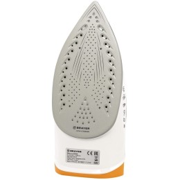 Утюг BRAYER BR4003GY, 2400 Вт, керамическое покрытие, пар 140 г/мин, антикапля, разбрызгивание, 330 мл, самоотчистка