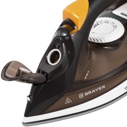 Утюг BRAYER BR4003GY, 2400 Вт, керамическое покрытие, пар 140 г/мин, антикапля, разбрызгивание, 330 мл, самоотчистка