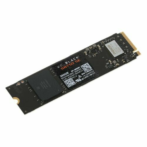 Твердотельный накопитель SSD WD Black SN750 SE NVMe WDS250G1B0E 250ГБ Gen4