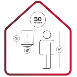 Водонагреватель ARISTON Velis Tech R ABS 50 2кВт 50л электрический настенный