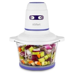 Измельчитель KITFORT КТ-3050-1 белый/фиолетовый