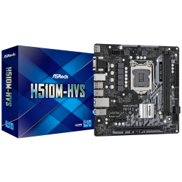 Материнская плата Asrock H510M-HVS R2.0 Soc-1200 Intel H510 2xDDR4 mATX AC`97 8ch(7.1) GbLAN+VGA+HDMI