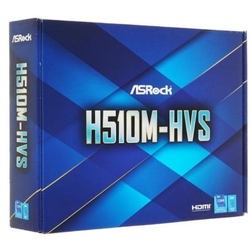 Материнская плата Asrock H510M-HVS R2.0 Soc-1200 Intel H510 2xDDR4 mATX AC`97 8ch(7.1) GbLAN+VGA+HDMI