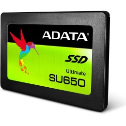 Накопитель SSD 2.5" ADATA 256GB SU650 <ASU650SS-256GT-R> (SATA3, up to 520/450MBs, 3D NAND, 140TBW)