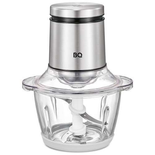 Измельчитель BQ CH1002 Black-Silver. Емкость чаши 1.2л Максимальная мощность 800Вт Материал корпуса Нержавеющая сталь SUS201 Материал чаши Стекло Защита от поражения электротоком Класс II"