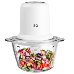 Измельчитель BQ CH1741 White. Потребляемая мощность, Вт: 400Вт, Количество скоростей: 2, Емкость чаши, л: Макс. 1.2л (полная чаша), Тип управления: Электронный, Отключение при открытой крышке, Материал чаши: Стекло"